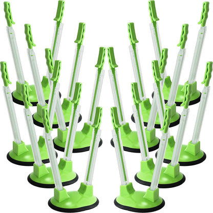 12 Pack Baggy Rack Stand Adjustable Freezer Bag Holder Stand Ziplock Bag Holder for Filling With No Food Spills or Kitchen Mess (Multicolor)