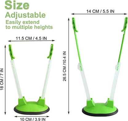 12 Pack Baggy Rack Stand Adjustable Freezer Bag Holder Stand Ziplock Bag Holder for Filling With No Food Spills or Kitchen Mess (Multicolor)
