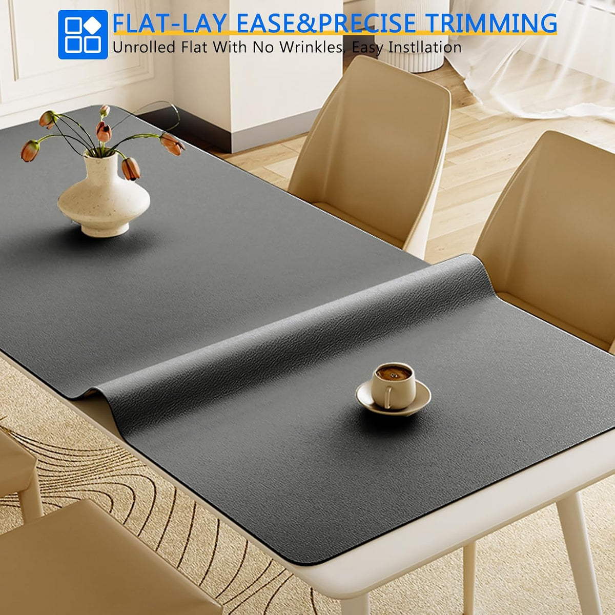 Shelf Liner for Cabinets, Drawer Non Adhesive Non Slip Foam Mat for Kitchen, Pantry, Bathroom, Cupboard, Garage, Closet, Shelves, Drawer, Tool Box, Gray 11.8 x 59 inches