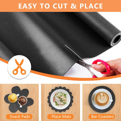 Shelf Liner for Cabinets, Drawer Non Adhesive Non Slip Foam Mat for Kitchen, Pantry, Bathroom, Cupboard, Garage, Closet, Shelves, Drawer, Tool Box, Gray 11.8 x 59 inches