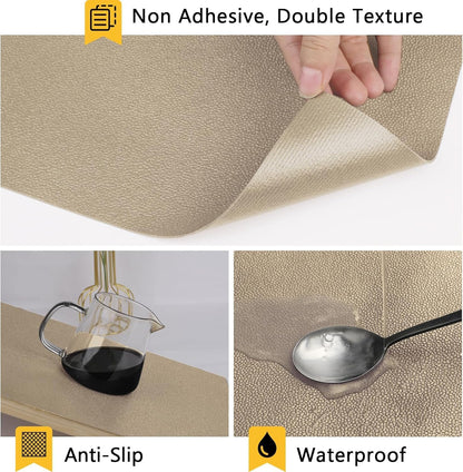 Shelf Liner for Cabinets, Drawer Non Adhesive Non Slip Foam Mat for Kitchen, Pantry, Bathroom, Cupboard, Garage, Closet, Shelves, Drawer, Tool Box, Gray 11.8 x 59 inches