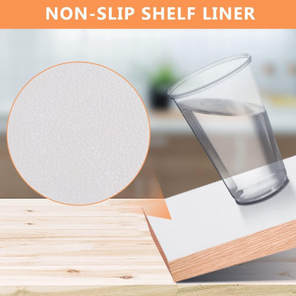 Shelf Liner for Cabinets, Drawer Non Adhesive Non Slip Foam Mat for Kitchen, Pantry, Bathroom, Cupboard, Garage, Closet, Shelves, Drawer, Tool Box, Gray 11.8 x 59 inches