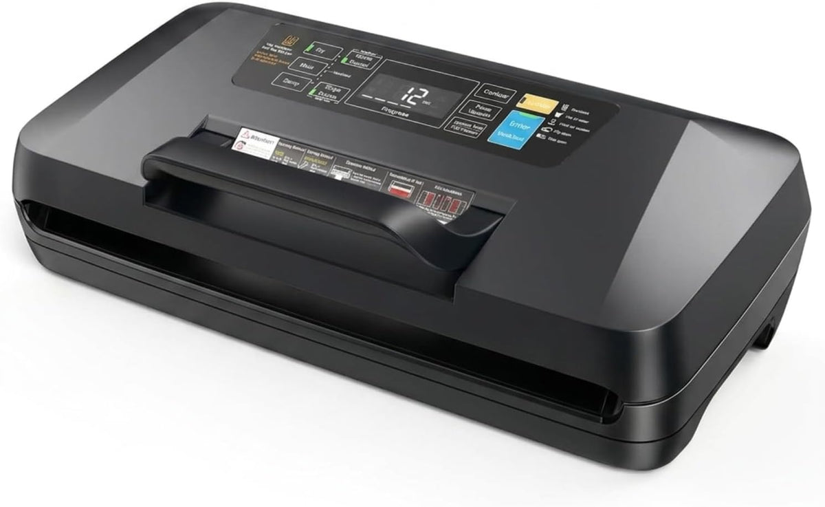 Vacuum Sealer Machine, 230W 95KPa Food Sealer Built-in Cutter & Bag Storage