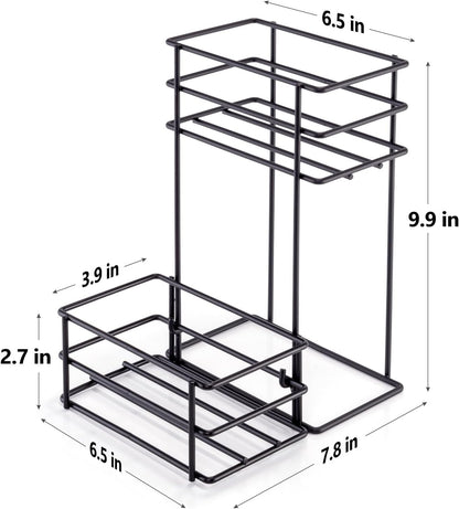 12 Bottle Capacity Coffee Syrup Organizer 3 Tier Coffee Syrup Stand Shelf for Coffee Bar Kitchen Small Wine Rack for Bar Family Storage for Syrup Wine Dressing