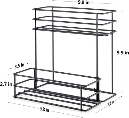 12 Bottle Capacity Coffee Syrup Organizer 3 Tier Coffee Syrup Stand Shelf for Coffee Bar Kitchen Small Wine Rack for Bar Family Storage for Syrup Wine Dressing