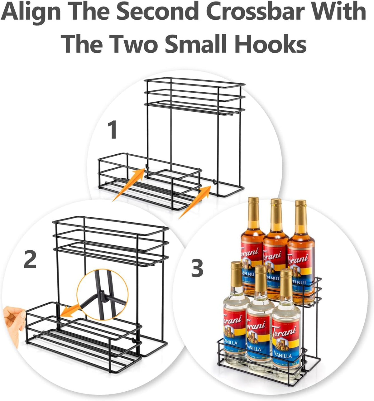 12 Bottle Capacity Coffee Syrup Organizer 3 Tier Coffee Syrup Stand Shelf for Coffee Bar Kitchen Small Wine Rack for Bar Family Storage for Syrup Wine Dressing