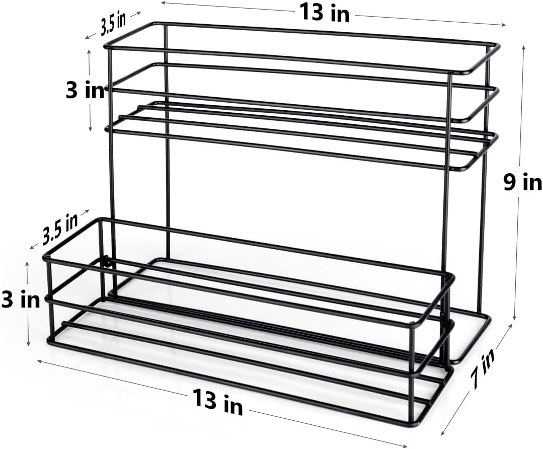 12 Bottle Capacity Coffee Syrup Organizer 3 Tier Coffee Syrup Stand Shelf for Coffee Bar Kitchen Small Wine Rack for Bar Family Storage for Syrup Wine Dressing