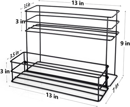 12 Bottle Capacity Coffee Syrup Organizer 3 Tier Coffee Syrup Stand Shelf for Coffee Bar Kitchen Small Wine Rack for Bar Family Storage for Syrup Wine Dressing