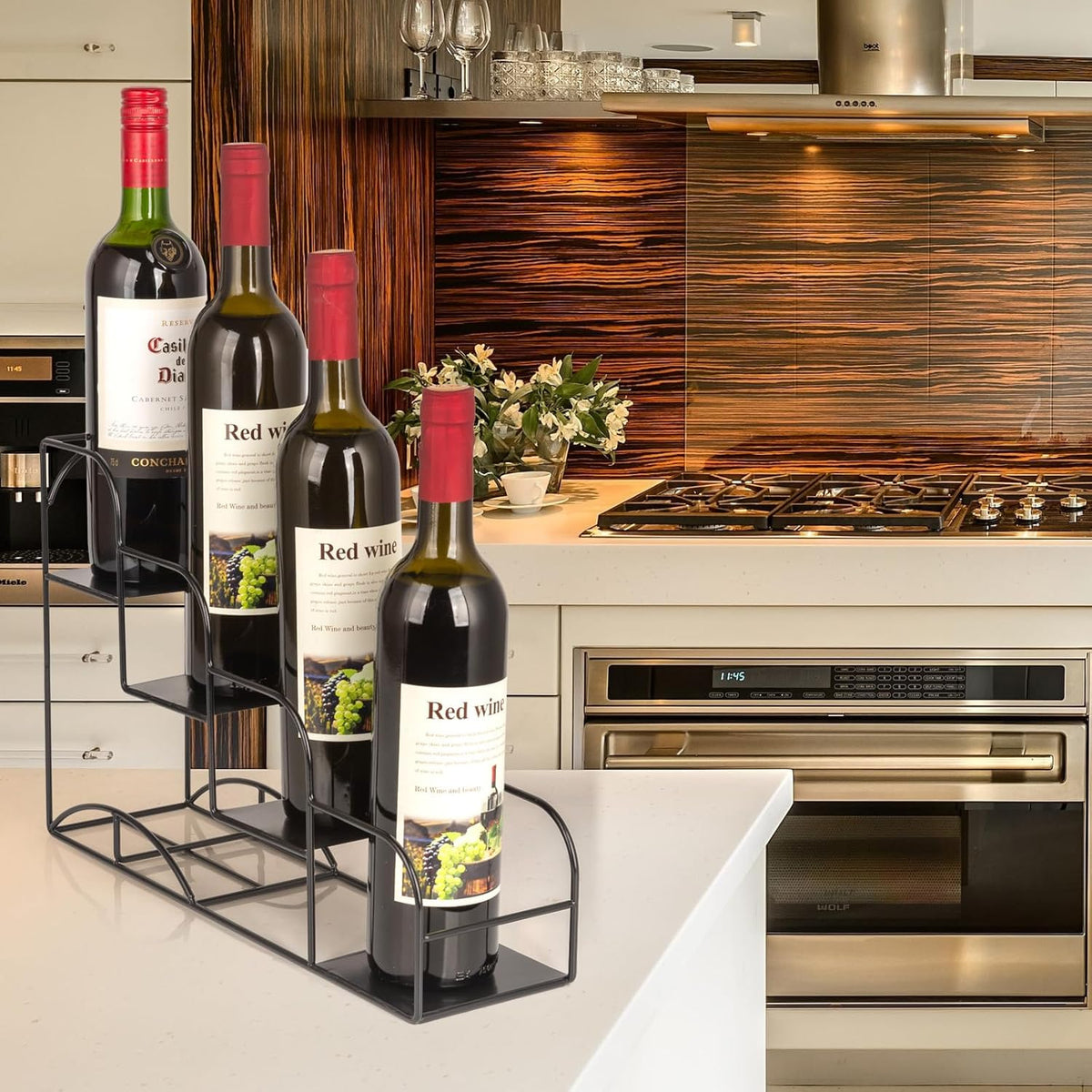 12 Bottle Capacity Coffee Syrup Organizer 3 Tier Coffee Syrup Stand Shelf for Coffee Bar Kitchen Small Wine Rack for Bar Family Storage for Syrup Wine Dressing