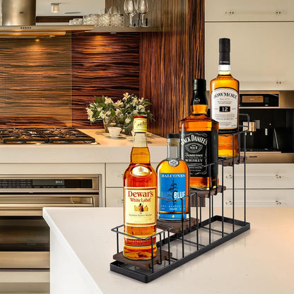 12 Bottle Capacity Coffee Syrup Organizer 3 Tier Coffee Syrup Stand Shelf for Coffee Bar Kitchen Small Wine Rack for Bar Family Storage for Syrup Wine Dressing