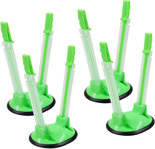 4 Pcs Adjustable Bag Holder Stand | Hands-Free, Freezer Storage Rack, For Zip Lock Bags & Food Prep