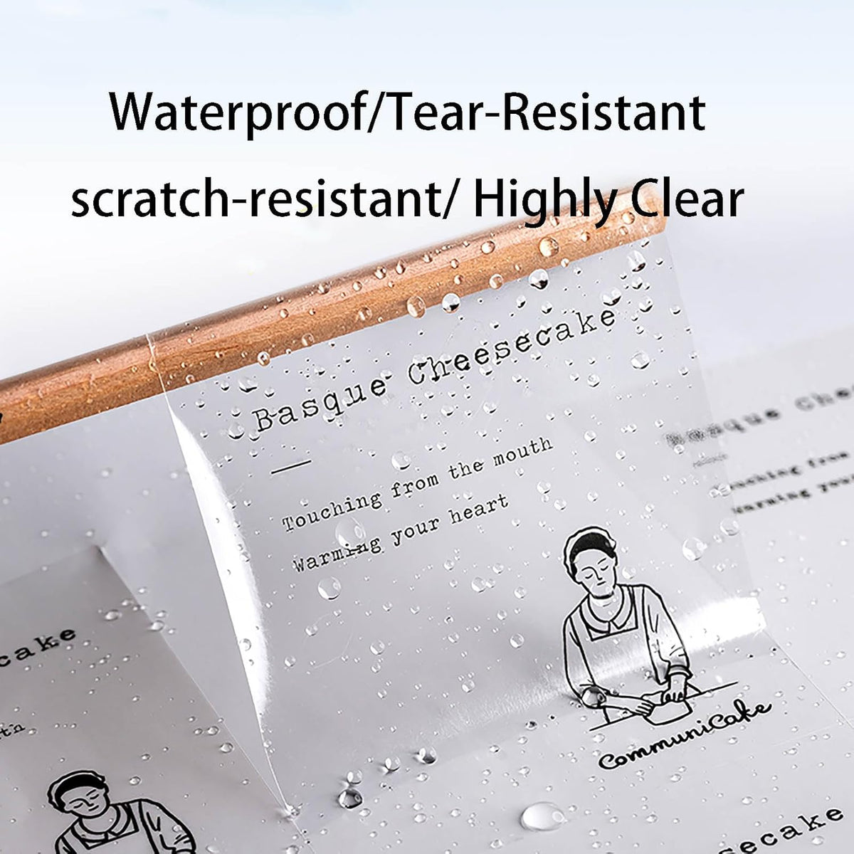 100 to 1000pcs Custom Clear Stickers Personalized Logo Labels Transparent Stickers Waterproof Rectangle, Non-Fading, Tear-Resistant, Paste on Glass, Water Bottles, Jars, Bags (Rectangle)