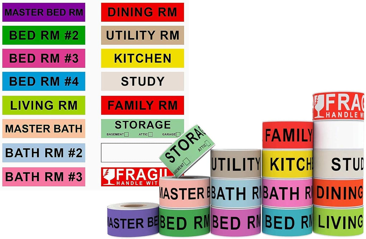 500pcs Food Labels,1 x 3 Inch Freezer Labels Removable for Food Containers, Mason Jar, Water/Oil/Tear Resistant,No Residue Food Storage Labels Perfect for Kitchen
