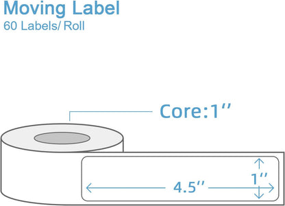 500pcs Food Labels,1 x 3 Inch Freezer Labels Removable for Food Containers, Mason Jar, Water/Oil/Tear Resistant,No Residue Food Storage Labels Perfect for Kitchen