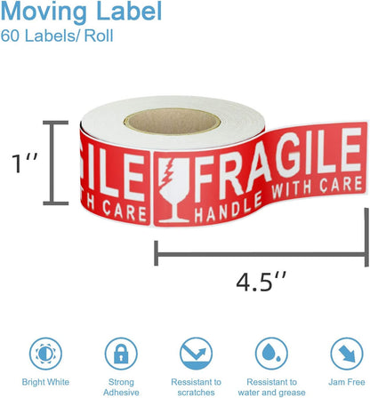500pcs Food Labels,1 x 3 Inch Freezer Labels Removable for Food Containers, Mason Jar, Water/Oil/Tear Resistant,No Residue Food Storage Labels Perfect for Kitchen