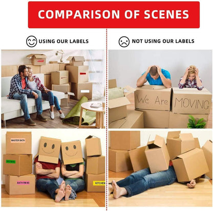 500pcs Food Labels,1 x 3 Inch Freezer Labels Removable for Food Containers, Mason Jar, Water/Oil/Tear Resistant,No Residue Food Storage Labels Perfect for Kitchen