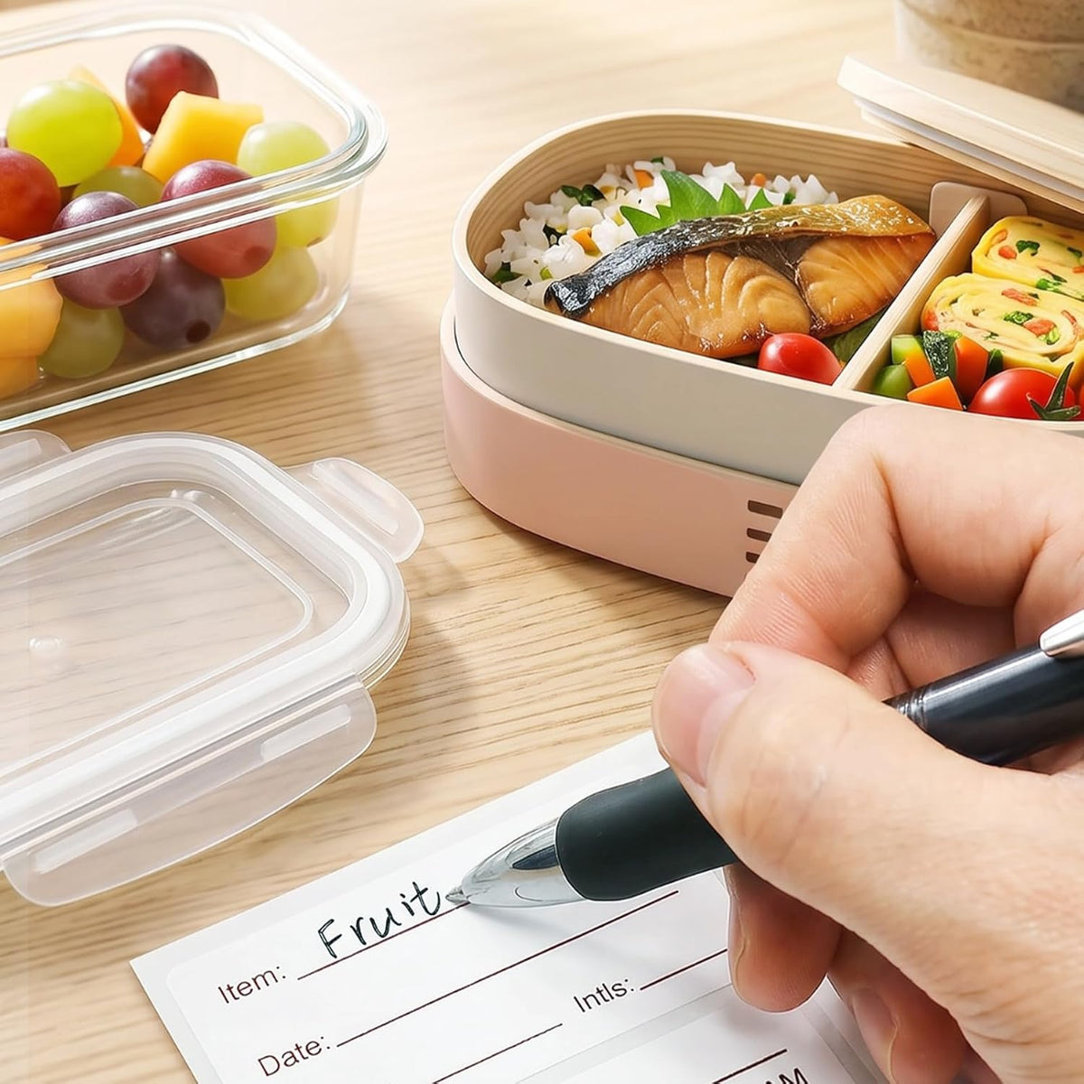 1400 Pcs Removable No-Residue Food Label Stickers, 1 x 2 Inch Date Stickers | Waterproof, Oil-Resistant, and Tear-Resistant Labels for Food Containers, Easy to Write On – Blue & Red