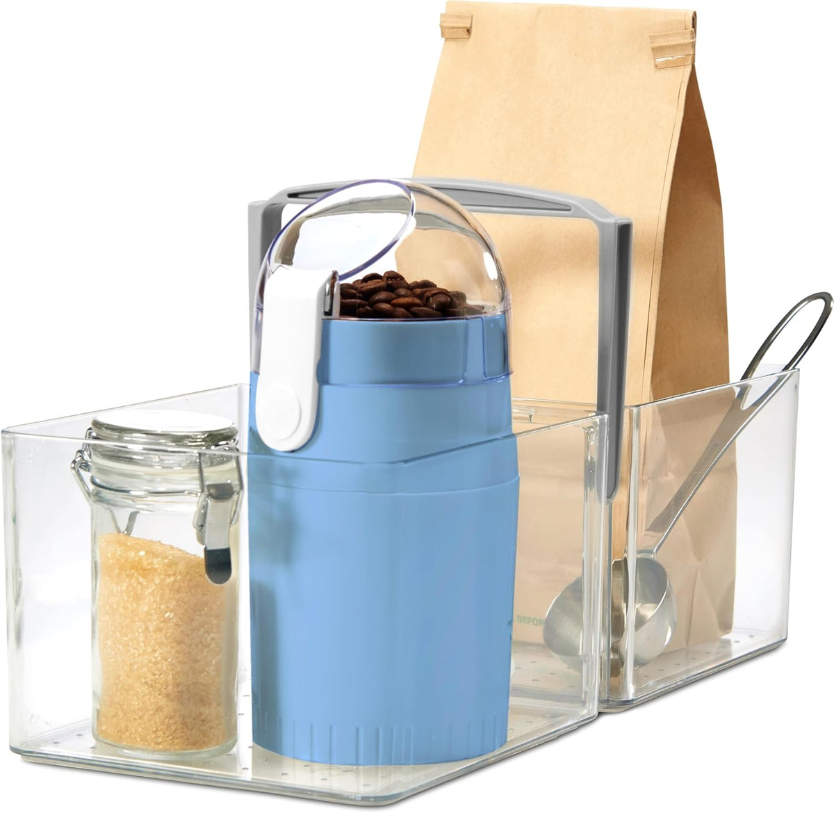 Premium Large Fridge Bin, Organizer for Produce, Cheeses, Meats & Deli Items, Dry-Erase Label Area, Multi-Purpose Fridge Storage, Soft Grip Handles, Clear