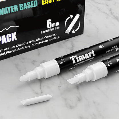 Fine Tip Chalk Markers, Liquid Chalk Pens-8 Pack, 1mm Point
