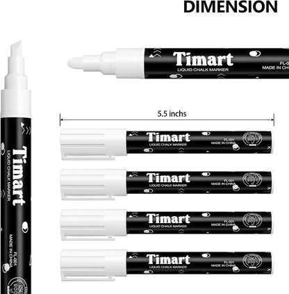 Fine Tip Chalk Markers, Liquid Chalk Pens-8 Pack, 1mm Point