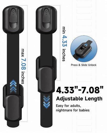 Infinno Cabinet Locks for Baby Proofing, Child Safety Latches, 12 Pack