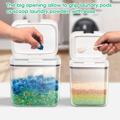 Rice Flour Storage Container - 12.7 Qt | 25 Lbs Crystal-Clear Plastic Food Storage Containers Bin with Pop-up Lid for Grains Beans, Dry Food Holder for Kitchen Pantry Organization and Storage