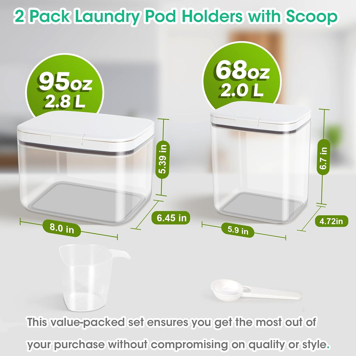 Rice Flour Storage Container - 12.7 Qt | 25 Lbs Crystal-Clear Plastic Food Storage Containers Bin with Pop-up Lid for Grains Beans, Dry Food Holder for Kitchen Pantry Organization and Storage