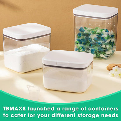 Rice Flour Storage Container - 12.7 Qt | 25 Lbs Crystal-Clear Plastic Food Storage Containers Bin with Pop-up Lid for Grains Beans, Dry Food Holder for Kitchen Pantry Organization and Storage
