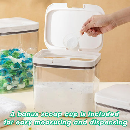 Rice Flour Storage Container - 12.7 Qt | 25 Lbs Crystal-Clear Plastic Food Storage Containers Bin with Pop-up Lid for Grains Beans, Dry Food Holder for Kitchen Pantry Organization and Storage