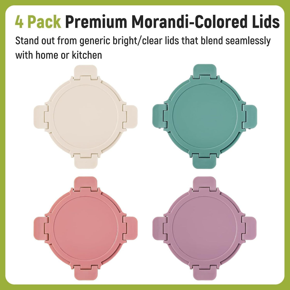 6 Sets 3 Cup 24 OZ Borosilicate Glass Meal Soup Prep Containers with Lids