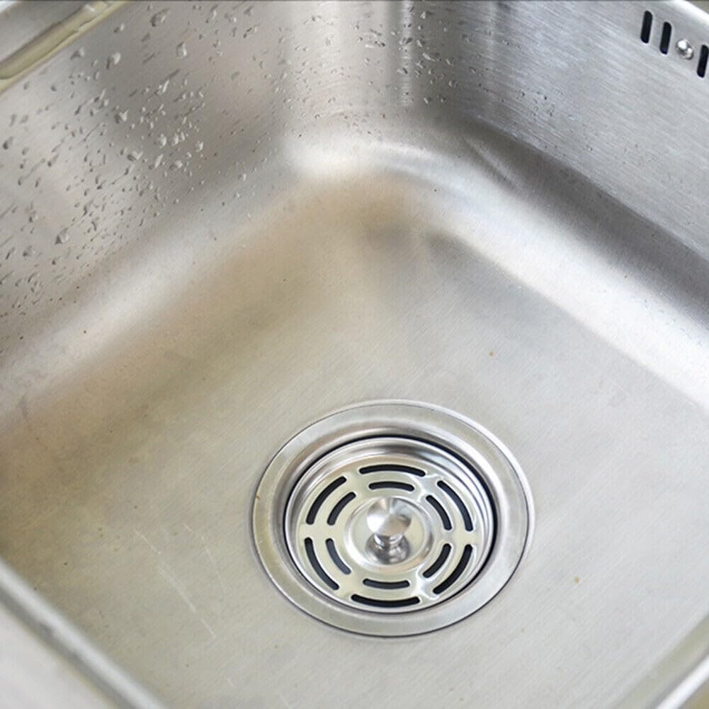 Food Waste Disposer Filter for splash Guard Removable Sink Strainer for Kitchen Debris Catcher Easy Clean Plastic Steel 8.6cm