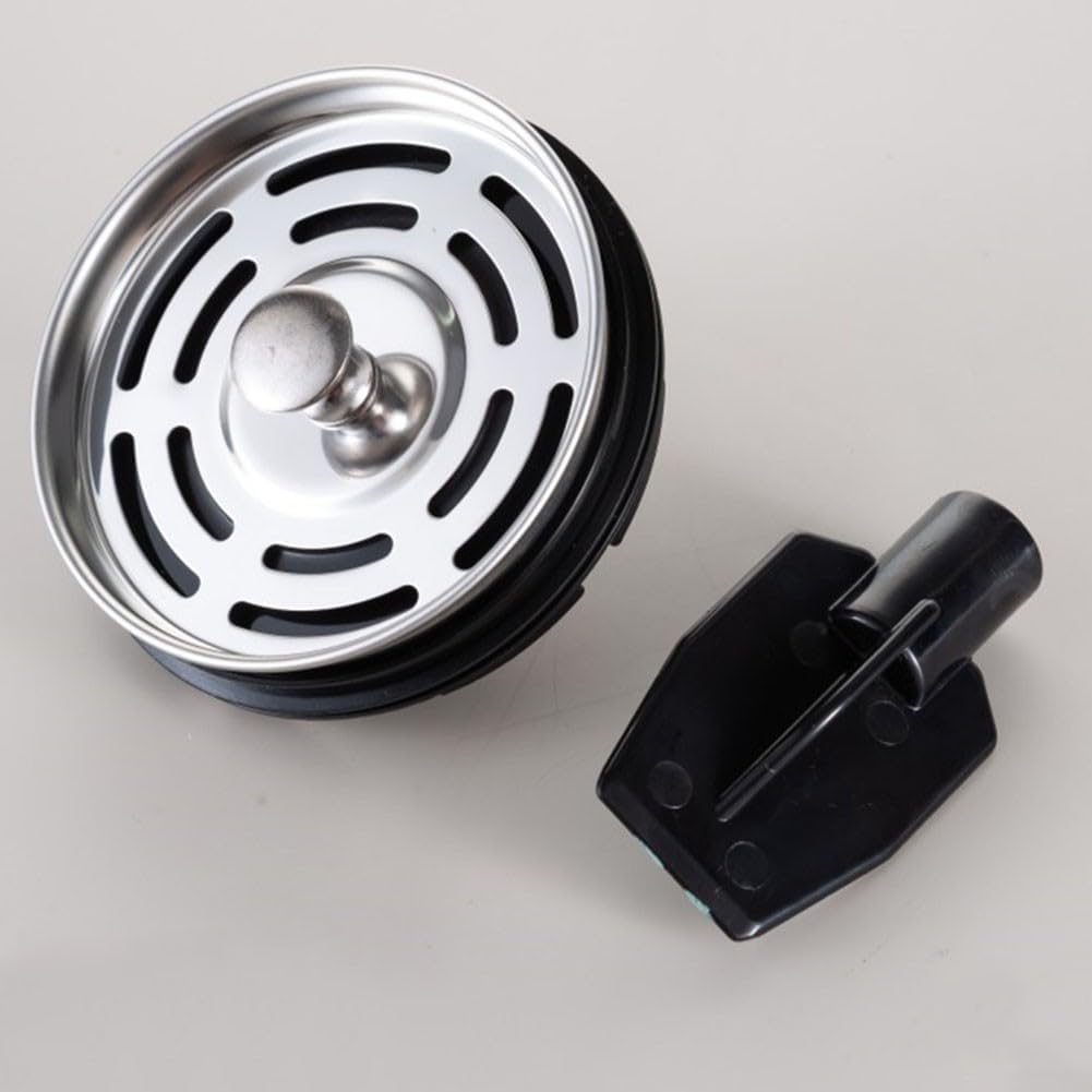 Food Waste Disposer Filter for splash Guard Removable Sink Strainer for Kitchen Debris Catcher Easy Clean Plastic Steel 8.6cm