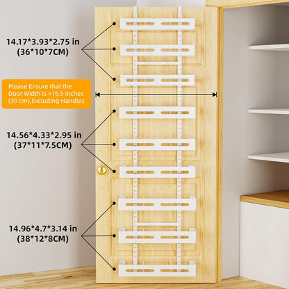 Moforoco 9-Tier Over The Door Pantry Organizer, Pantry Organization and Storage, Black Hanging Basket Wall Spice Rack Seasoning Shelves, Home & Kitchen Bedroom Bathroom House Essentials