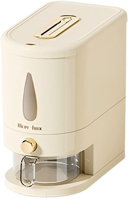 22Lbs Rice Storage Container, Airtight Cereal Dispenser with Measuring Cup, Large Capacity Kitchen Grain Food Storage Bin Household Rice Organizer for Home Use