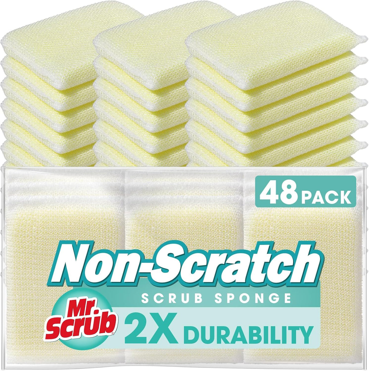 Sponges Kitchen Scrub Dish Sponge Scouring Pad, 6 Pads Cleaning Brush Dishwasher Soap Supplies, Dishwashing Dinnerware Towels Sink Pan Pot Cloth Rags Holder Bathroom Bathtub