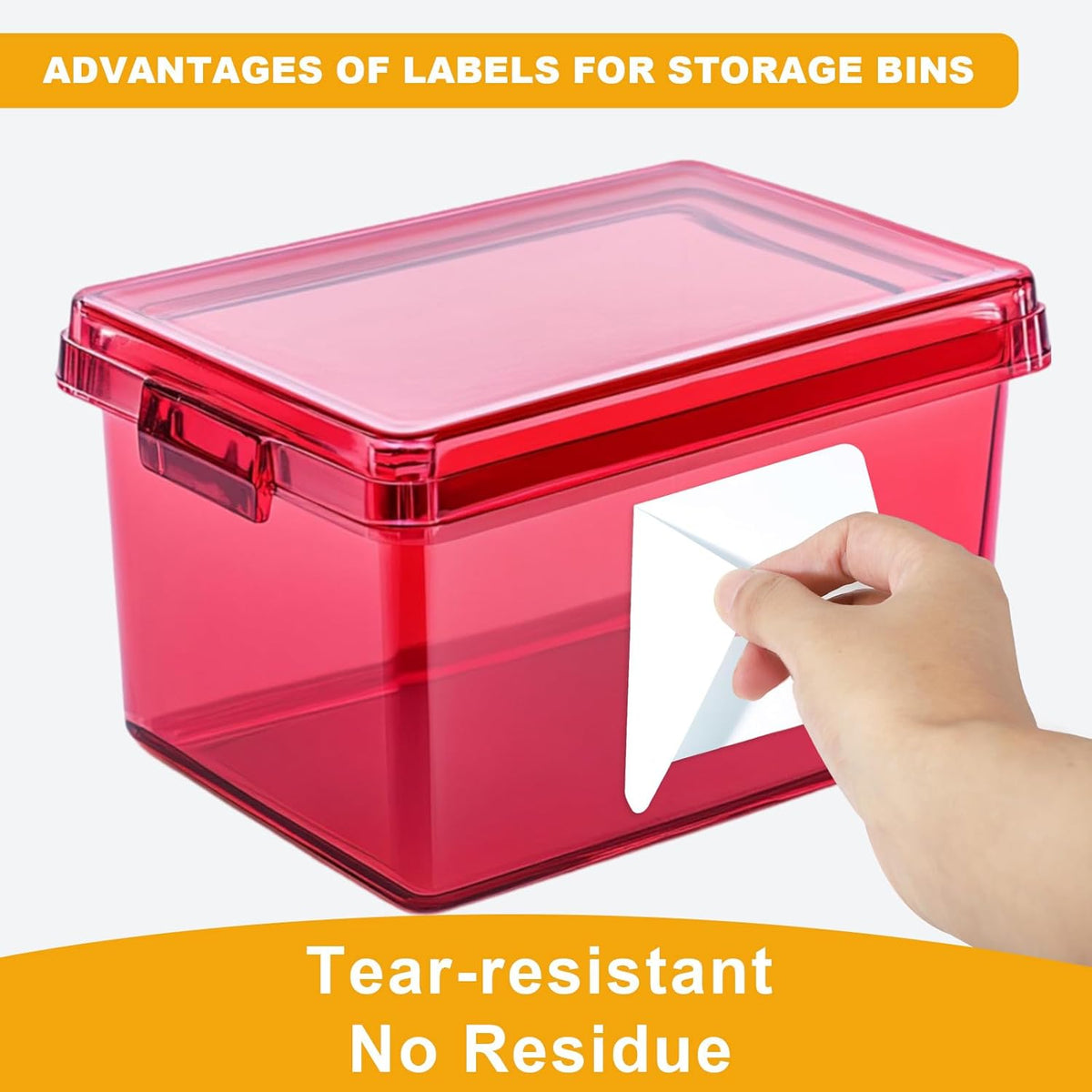 100 Pack Chalkboard Labels for Storage Bins, 6 X 4 in, Black | Removable Adhesive Labels, Tear Resistant, Includes 1 White Liquid Chalk Marker, for Home, School, Office Organization