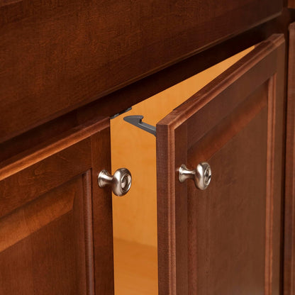 Cabinet & Drawer Latch 14 Pack, Babyproofing Locks for Toddlers, Easy Install, Child Safety, Hidden Design, Secure Cabinets & Drawers, Gray