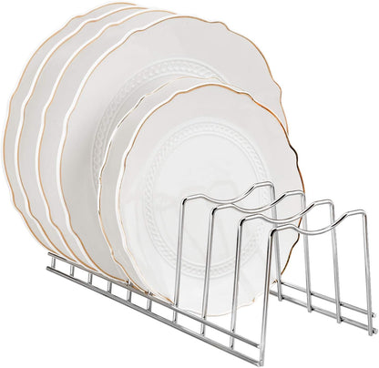 Pot Lid Holder Organizer, Kitchen Countertop Storage Rack Cutting Boards, Bakeware, Pots & Pans, Serving Trays, Reusable Containers in Cabinet Pantry , Stainless Steel