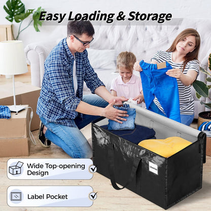 Extra Large Clothes Storage Bins with Lids, Clear