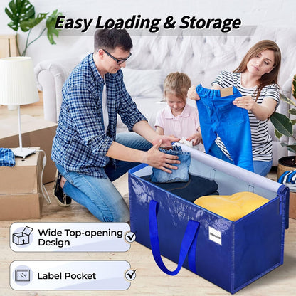 Extra Large Clothes Storage Bins with Lids, Clear