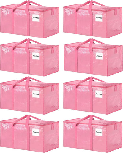 Extra Large Clothes Storage Bins with Lids, Clear