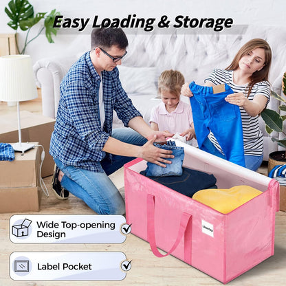 Extra Large Clothes Storage Bins with Lids, Clear