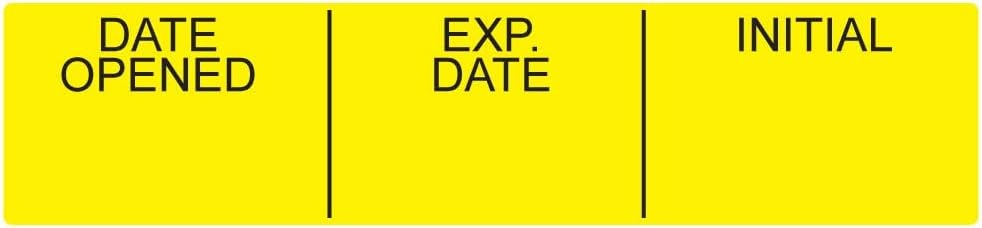 Brand - Date Opened Medication Instruction Labels - 500 Labels/Roll | Clarify Medical Items with Initial Open Date - Perfect for Medical Facilities, Labs, and Pharmacies