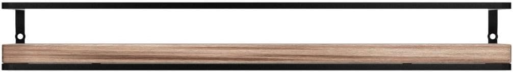 Floating Shelves Wall Mounted Set of 2, Rustic Wood Wall Storage Shelves for Bedroom,Living Room,Bathroom, Kitchen Torched Wood