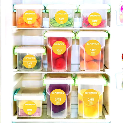 Expiration Dates Stickers Shelf Life Sticker Medication Instruction Label | 500 Pcs Exp Date Management Sticker for Inventory Pills Organized Track Dot Sticker Drugs Labels 1''