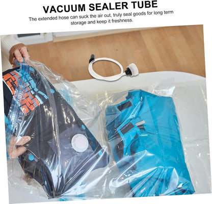 2pcs Vacuum Sealer Hose Attachment Plastic Quick Connection White