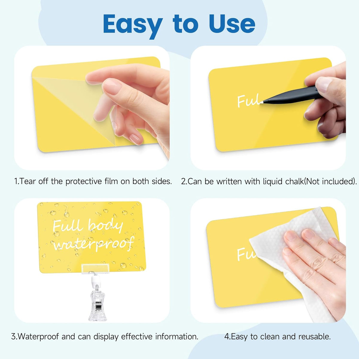Sign Clips Merchandise Sign, Plastic Adjustable Clip Sign Holder Stand POP Clamp, 8 Pieces Clip-on Style Double Head Display Clips Rotating Swivel Sign Tag for Shelf Label Card