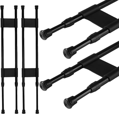 Double RV Refrigerator Bar Tension Rods, 11.8-19.7 Inch, White