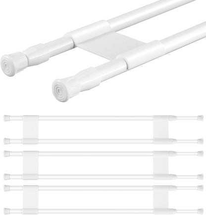 Double RV Refrigerator Bar Tension Rods, 11.8-19.7 Inch, White