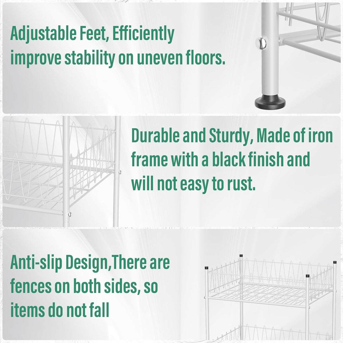 5 Tier Water Bottle Organizer Rack Metal Free Standing Water Storage Rack Beverage Holder Bottled Water Stand for Floor, Space Saver Soda Drink Shelf for Kitchen Living Room, Black
